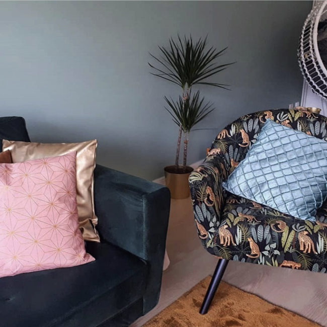 Velvet Cross Groen | 45 x 45 cm | Kussenhoes | Velvet/Polyester