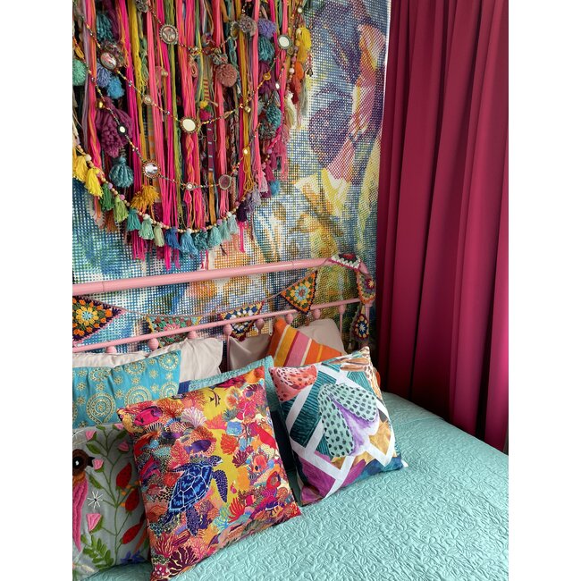 Velvet Butterfly #1 Kussenhoes | 45x45 cm | Velvet/Polyester