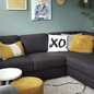 XO White Kissenbezug | 45x45 cm | Baumwolle/Polyester