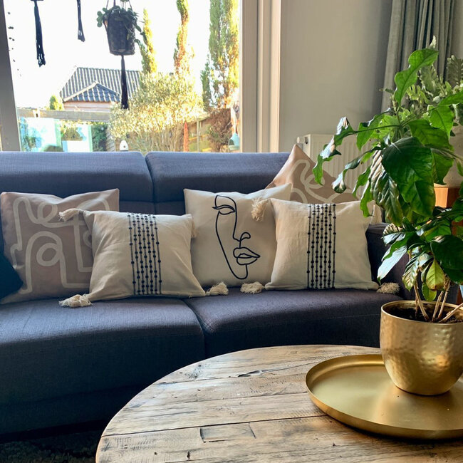 Feyo Abstract | 45 x 45 cm | Kussenhoes | Katoen/Linnen