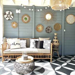 Boho Kaya Black Kussenhoes | 40x40 cm | Katoen