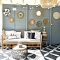 Boho Kaya Black Kussenhoes | 40x40 cm | Katoen