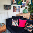 Uni Fuchsia Kussenhoes | 45x45 cm | Katoen/Polyester