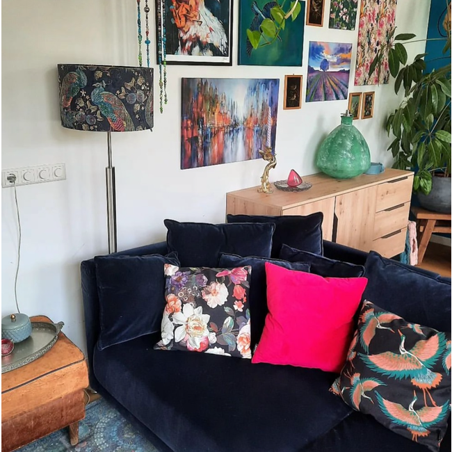 Uni Fuchsia Kissenbezug | 45x45 cm | Baumwolle/Polyester