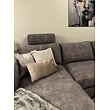 Flo Gold Velvet Grijs Kussenhoes | 45x45 cm | Polyester