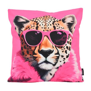 Sierkussen Funky Jaguar | 45 x 45 cm | Katoen/Polyester