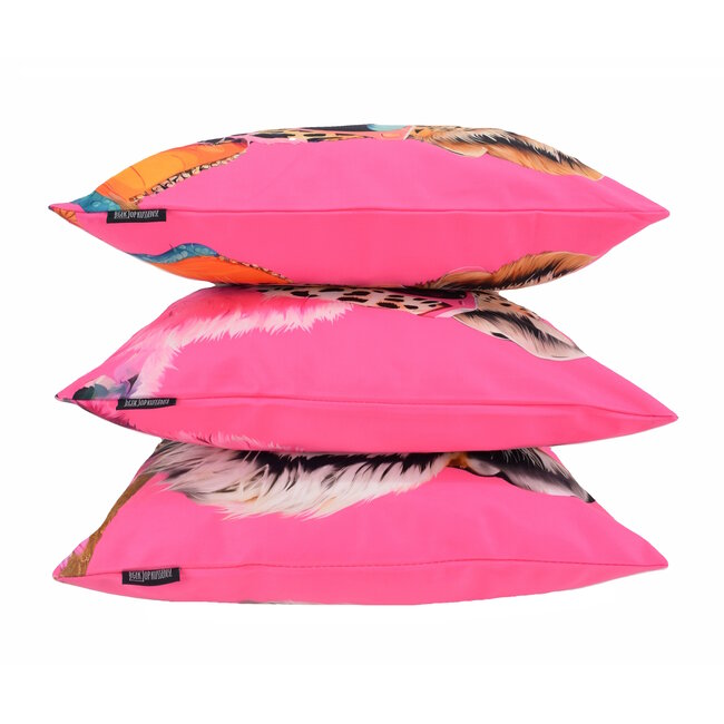 Funky Leopard Kussenhoes | 45x45 cm | Katoen/Polyester