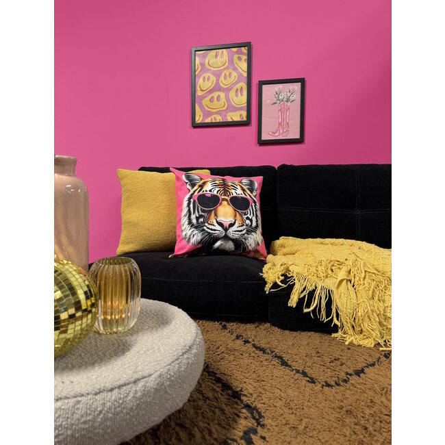 Funky Tiger Kissenbezug | 45x45 cm | Baumwolle/Polyester