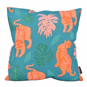 Multi Tiger Kissenbezug | 45x45 cm | Baumwolle/Leinen