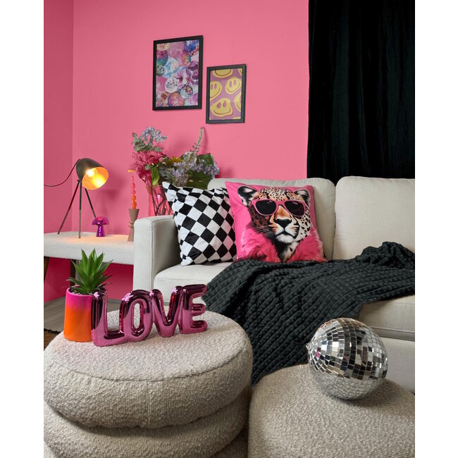 Sierkussen Funky Jaguar | 45 x 45 cm | Katoen/Polyester
