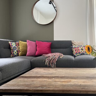 Velvet Roze Kussenhoes | 45x45 cm | Polyester