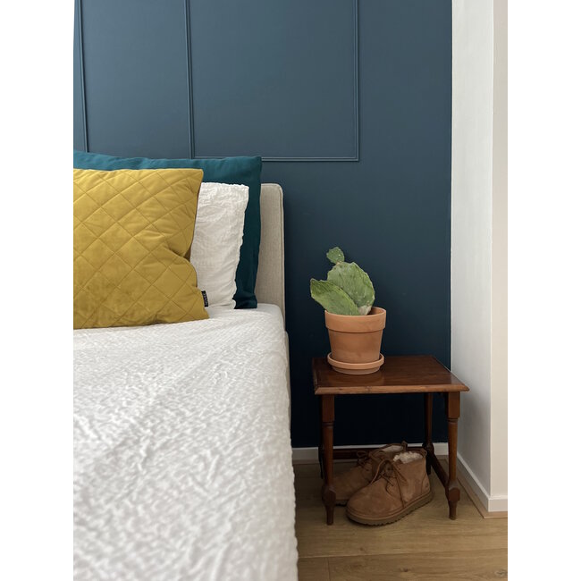 Sierkussen French Velvet Mosterd | 45 x 45 cm  | Velvet/Polyester