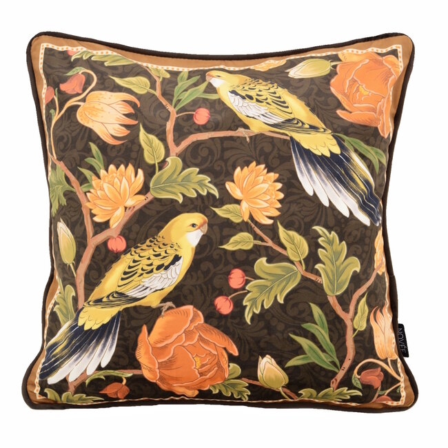 Sierkussen Velvet Iris Bird | 45 x 45 cm | Velvet/Polyester