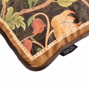 Velvet Iris Bird Kussenhoes | 45x45 cm | Velvet/Polyester