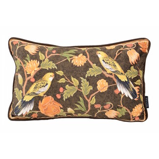 NOVÉE Velvet Iris Bird Kussenhoes | 30x50 cm | Velvet/Polyester