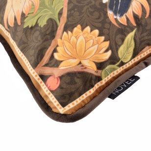 Velvet Iris Bird Kussenhoes | 30x50 cm | Velvet/Polyester