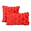 Furry XMAS Tree Rood Kussenhoes | 45x45 cm | Polyester