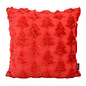 Furry XMAS Tree Rood Kussenhoes | 45x45 cm | Polyester