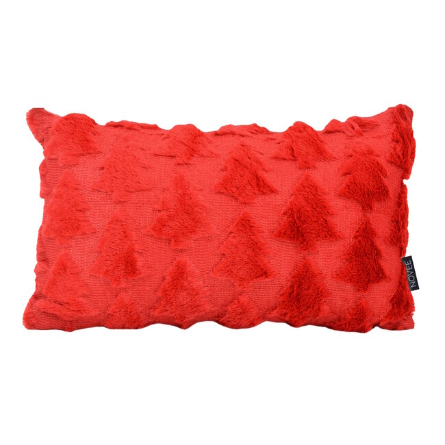 Sierkussen Furry XMAS Tree Rood | 30 x 50 cm | Polyester