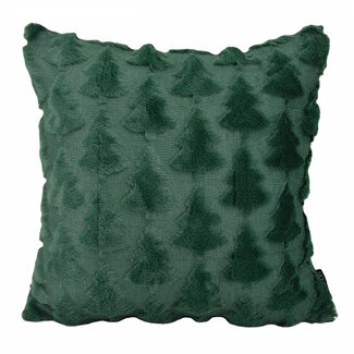NOVÉE Furry XMAS Tree Groen Kussenhoes | 45x45 cm | Polyester