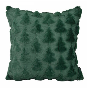 Sierkussen Furry XMAS Tree Groen | 45 x 45 cm | Polyester