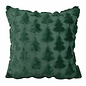 Sierkussen Furry XMAS Tree Groen | 45 x 45 cm | Polyester