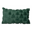 Furry XMAS Tree Groen Kussenhoes | 30x50 cm | Polyester
