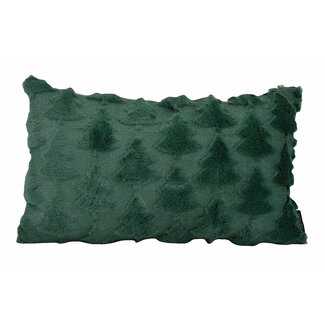 NOVÉE Furry XMAS Tree Grün Kissenbezug | 30x50 cm | Polyester