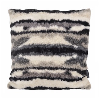 NOVÉE Mare Plush Zwart Kussenhoes | 45x45 cm | Polyester