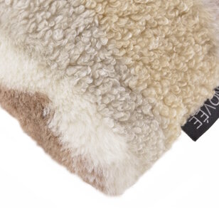 Mare Plush Beige Kussenhoes | 45x45 cm | Polyester