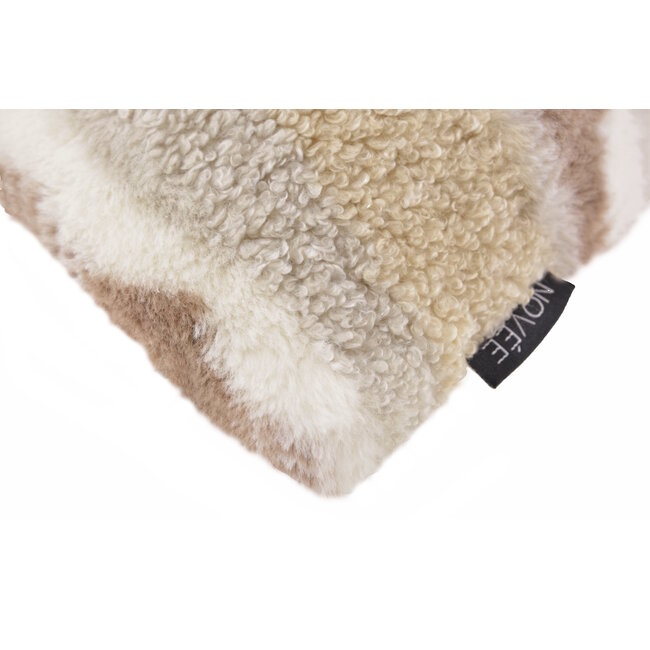 Mare Plush Beige Kissenbezug | 45x45 cm | Polyester