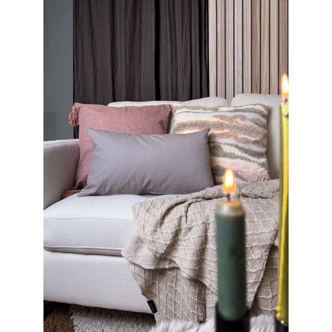 Mare Plush Rosa Kissenbezug | 45x45 cm | Polyester