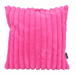 Rosie Rib Roze Kussenhoes | 45x45 cm | Polyester
