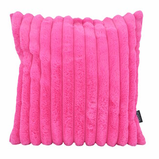 NOVÉE Rosie Rib Rosa Kissenbezug | 45x45 cm | Polyester