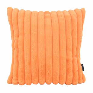 Rosie Rib Oranje Kussenhoes | 45x45 cm | Polyester
