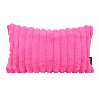 NOVÉE Rosie Rib Rosa Kissenbezug | 30x50 cm | Polyester
