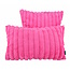 Rosie Rib Rosa Kissenbezug | 30x50 cm | Polyester