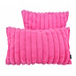 Rosie Rib Roze Kussenhoes | 30x50 cm | Polyester