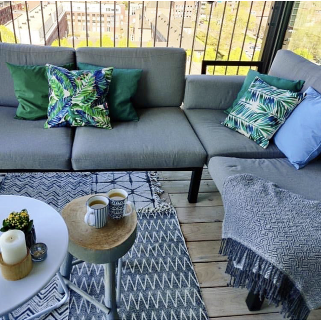 Arizona Blauw | 45 x 45 cm | Kussenhoes | PU Leder