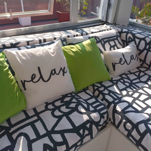 Jax Lime - Outdoor Kussenhoes | 45x45 cm | PU Leder