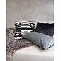 Mare Plush Zwart Kussenhoes | 45x45 cm | Polyester