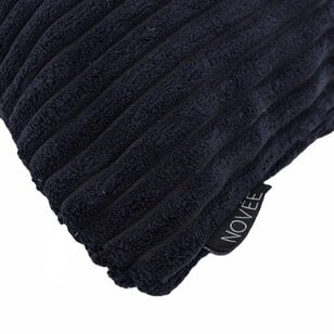 Corduroy Zwart Kussenhoes | 45x45 cm | Polyester