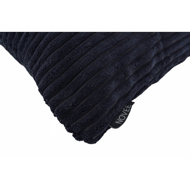Corduroy Zwart | 45 x 45 cm | Kussenhoes | Polyester