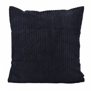 Corduroy Zwart Kussenhoes | 45x45 cm | Polyester
