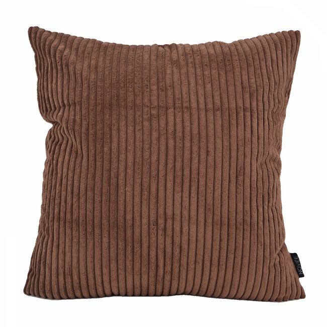 Sierkussen Corduroy Donkerbruin | 45 x 45 cm | Polyester