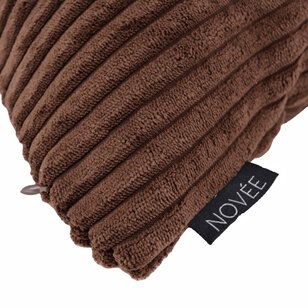 Sierkussen Corduroy Donkerbruin | 45 x 45 cm | Polyester