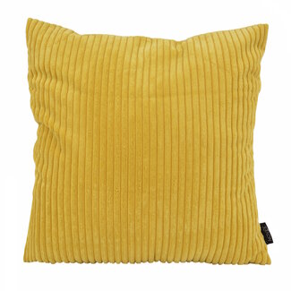 NOVÉE Corduroy Geel Kussenhoes | 45x45 cm | Polyester