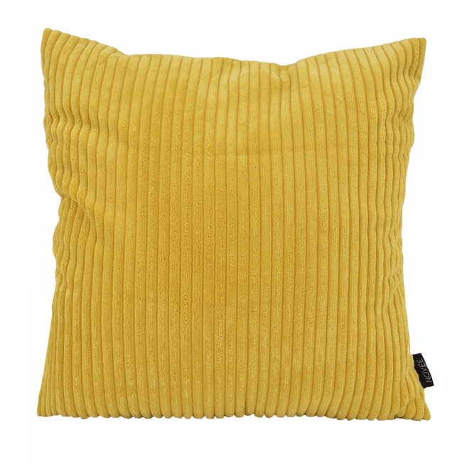 Sierkussen Corduroy Geel | 45 x 45 cm | Polyester