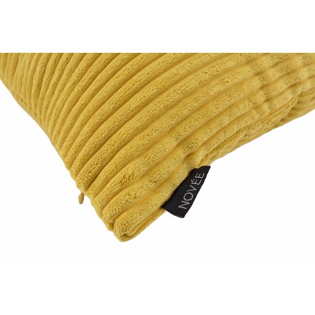 Sierkussen Corduroy Geel | 45 x 45 cm | Polyester
