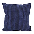 Corduroy Donkerblauw Kussenhoes | 45x45 cm | Polyester